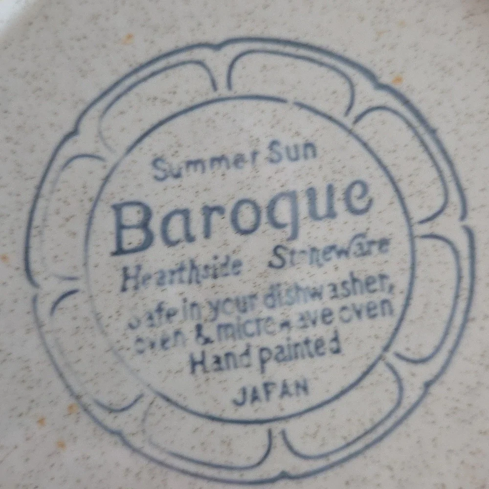 3 Baroque Hearthside Salad Lunch Plates 8 Inches